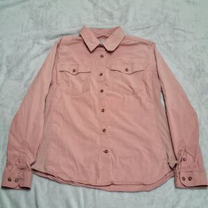 Carhartt Women’s Work Shirt Rugged Flex Bozeman Long Sleeve Rust Color Med 8/10